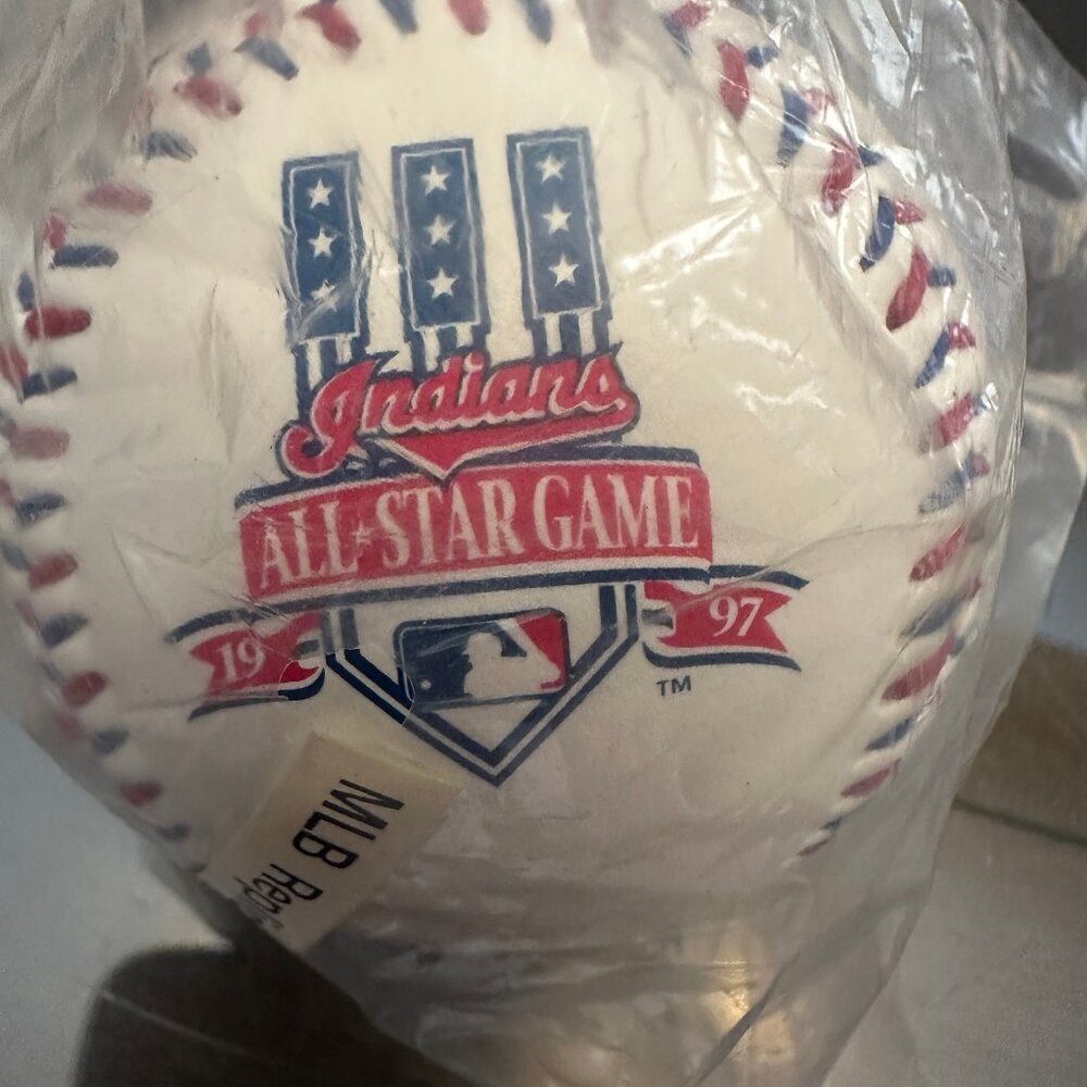 1997-Cleveland Indians All-Star Game Baseball (1-Ball) Fotoball [NIP]